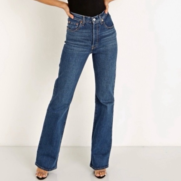 Levi's Blue Women's Ribcage Bootcut Jeans size 26 - Picture 1 of 10
